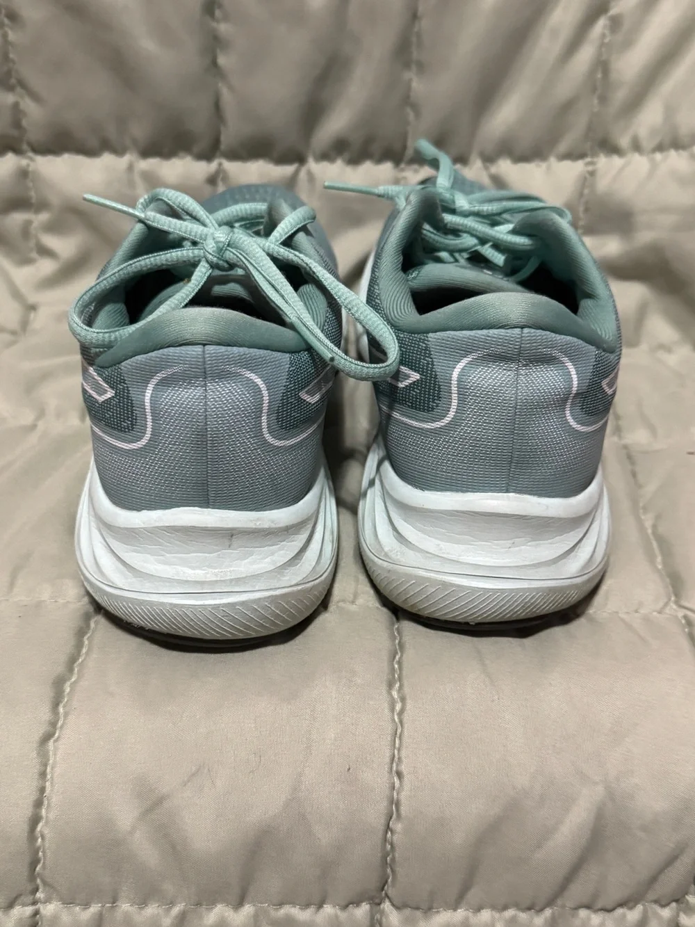 ASICS Women's Mint Teal Lace-Up Running Sneakers